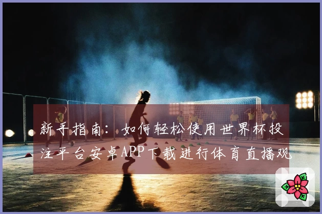 新手指南：如何轻松使用世界杯投注平台安卓APP下载进行体育直播观看